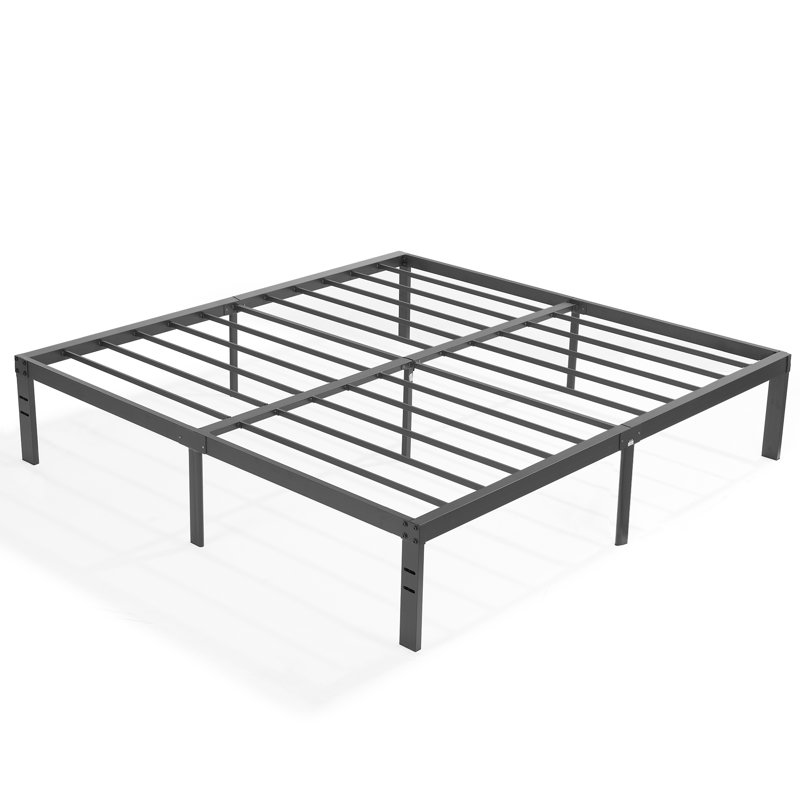 King Size Bed Frame, Metal Platform Bed Frame, Mattress Foundation with Underbed Storage, 3000 LBS Heavy Duty Steel Slats Support, Noise Free, No Box Spring Needed, Easy Assembly