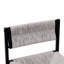 Upholstered Counter Stool with Metal Frame