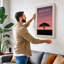 Serenity at Dusk Minimalist - Wrapped Canvas-728653367-728653373