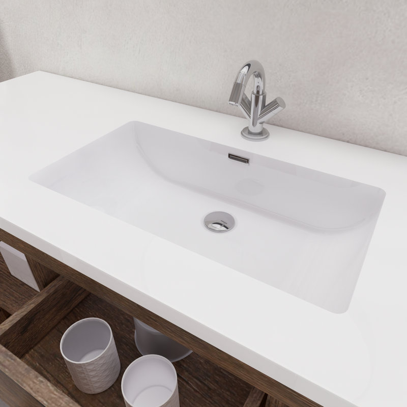 Ensemble de meuble-lavabo à simple cuve 60 "60", Brun foncé