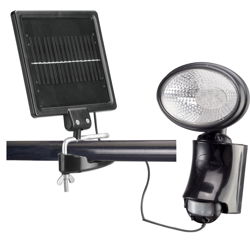 Black Abs Low Voltage Solar Powered Integrated LED Spotlight