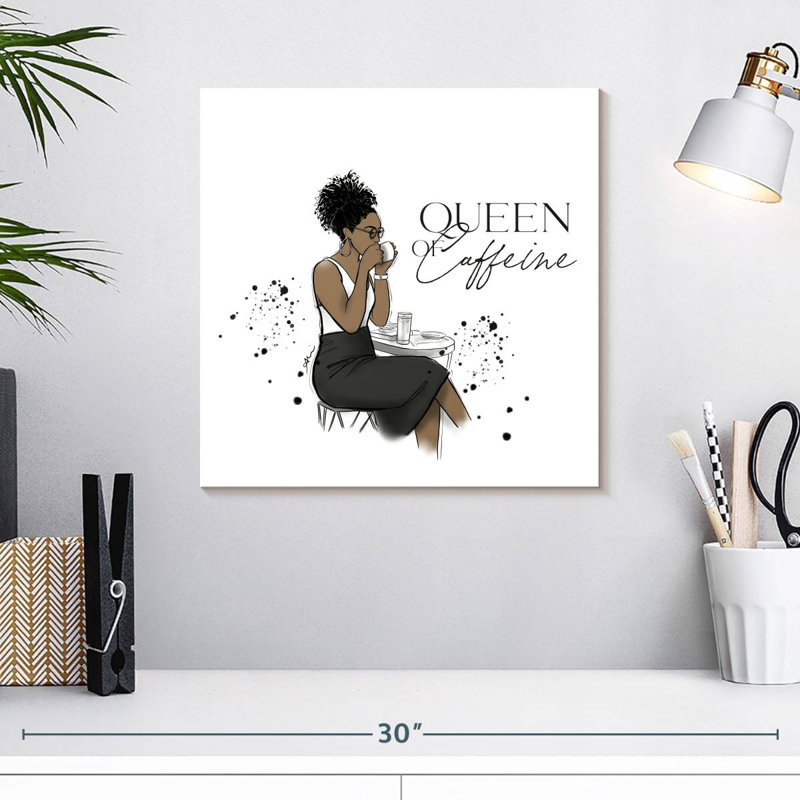 Ketti Queen Caffeine, 16" H x 16" W