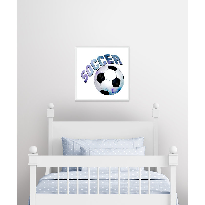 Fille de football 1, H 27,5 po x l 27,5 po x P 1,19 po, Encadré de boîte blanc