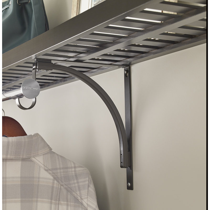 Universal Shelf Bracket, 2 Pack, Black