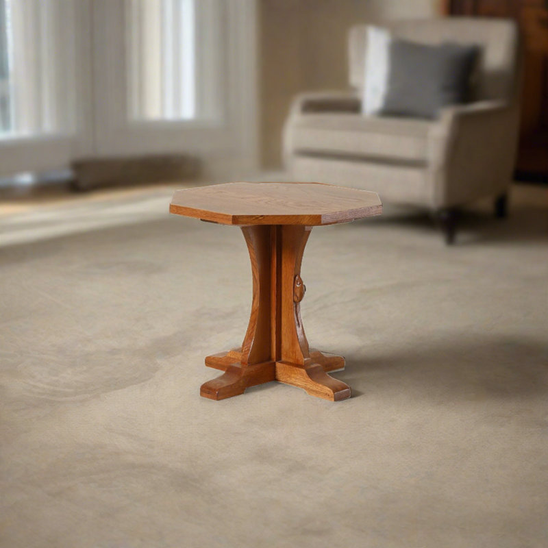 Table de bout Mission en chêne massif à motif souris - Michael's Cherry