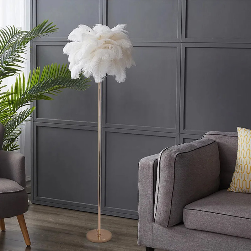 Aeyden 155cm Gold Tree Floor Lamp, White