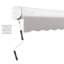 Auvent rétractable avec cassette Awntech Key West-10696431-10696435-10768220