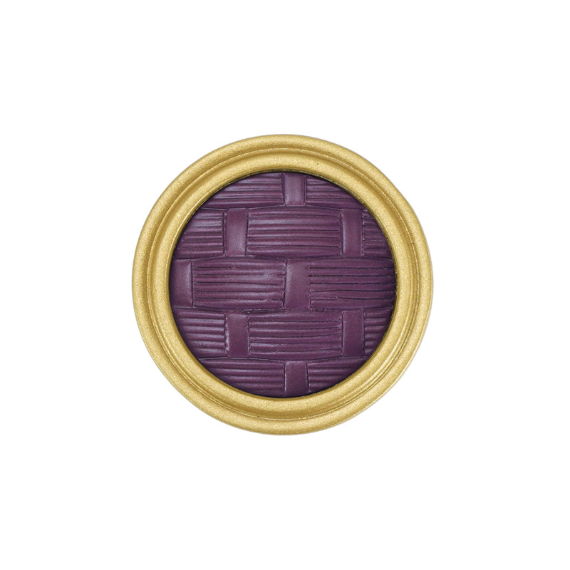 Spectra Weaves knob in chrome finish, Gold/Black Cherry