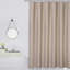 Luxury Robust Flax Linen-Look Shower Curtain for Stalls - 240GSM Waterproof Washable Fabric with Hooks - Form Resistant - Brown, 72x84 Inch-634908219-634908221