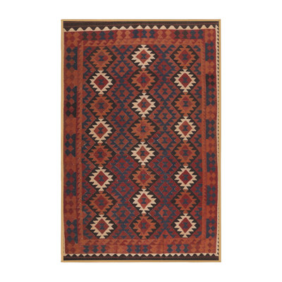 Tapis orange / brun Chestle
