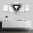 Black White Gray Abstract 5 Pieces-1847822685