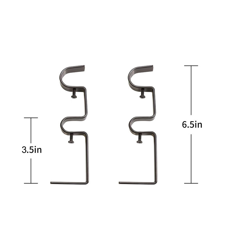 Tringle à rideaux double réglable 1 po, 28" - 48", Bronze frotté à l'huile