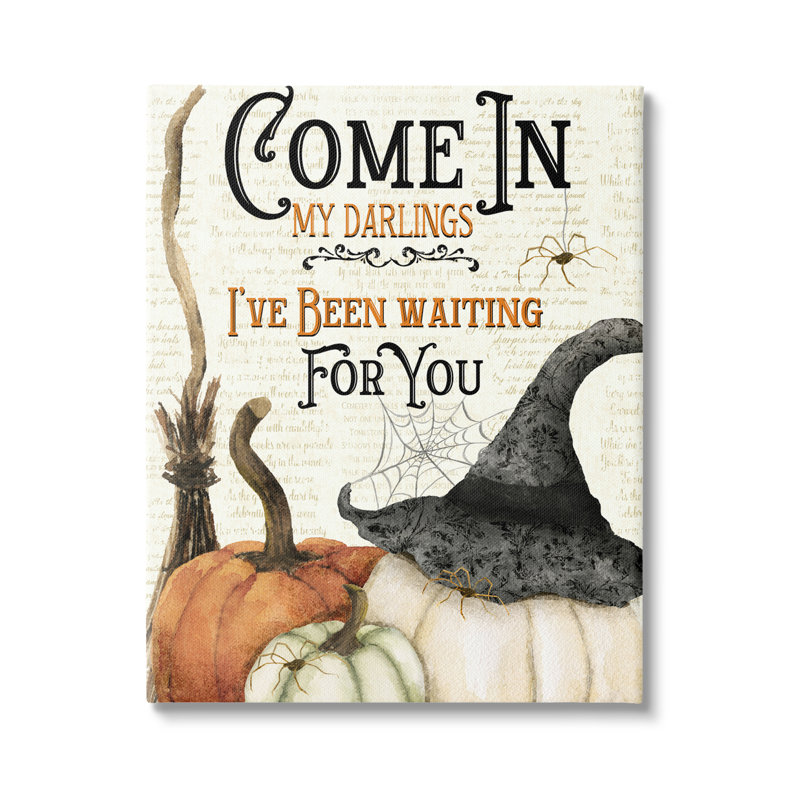 «Come In Spooky Halloween on Canvas» par Deane Beesley, impression, H 48 po x l 36 po x P 1,5 po