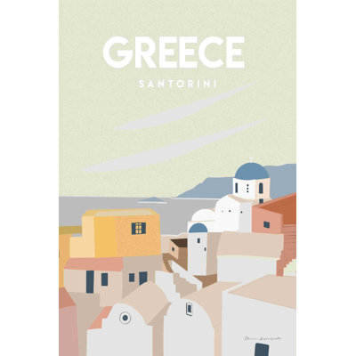 Grèce par Omar Escalante - peinture sur toile tendue