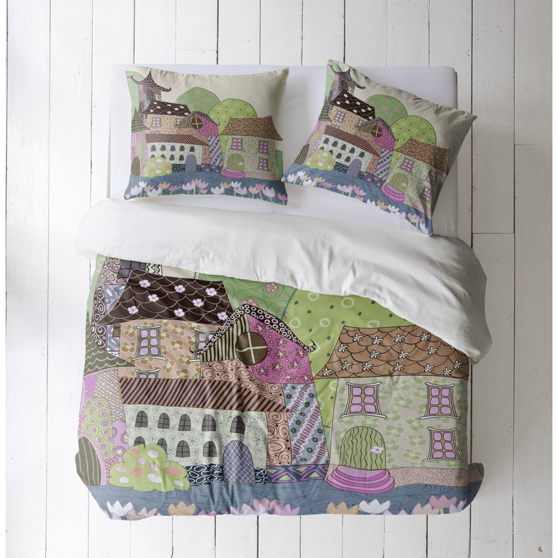 Abstract Duvet Cover, King Duvet Cover + 2 King Shams
