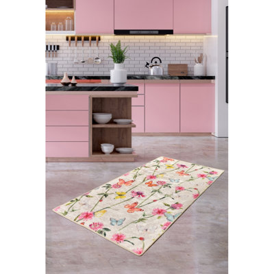 Antibacterial Non-Slip Area Rug, 100% Polyester, 47.2 x 70.9 inches | 0.16 in Pile Height, Machine Washable, Durable Felt Base | Perfect for Living Room, Bedroom, & Dining Room | Soft, Stylish, and Easy to Maintain