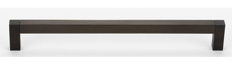 Square Top 18" Center to Center Appliance Pull Handle, 18", Satin Nickel
