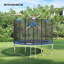 Songmics 427cm Round Backyard Trampoline with Safety Enclosure