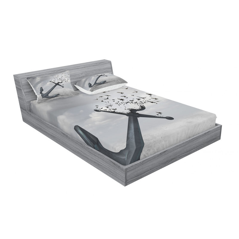 Microfiber Sheet Set, Queen Sheet + Fitted Sheet + 2 Pillowcases