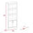 2 Piece Office Set, Dozza Bookcase + Aramis Desk-1161045964