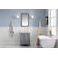 Grand meuble-lavabo de comptoir en marbre d'ingénierie avec robinet Carrara-36803135-36803136