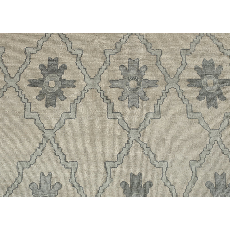 Tapis turc Oushak fait à la main 9 pi 4 po x 11 pi 11 po