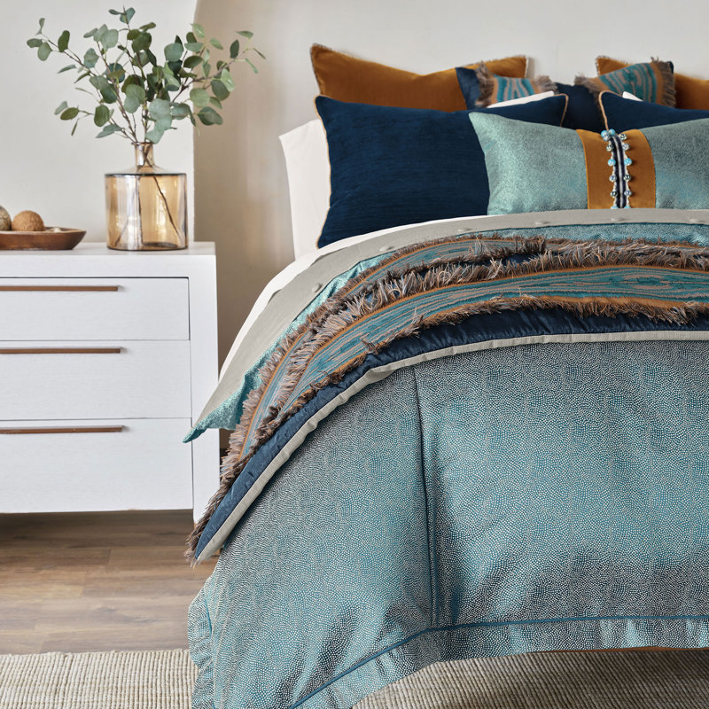 Montaigne Polyester Jacquard Dots Comforter, Super Queen Comforter