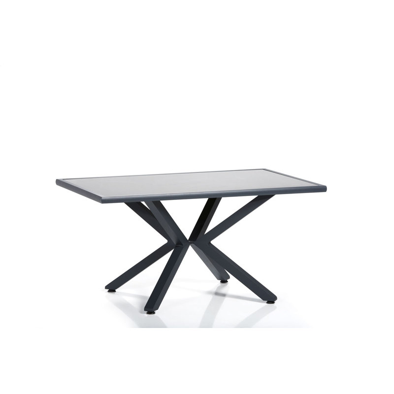 Onderdonk Metal Top Dining Table, Light Grey