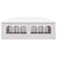 Tente de réception d'extérieur durable en polyéthylène blanc 9,8 x 19,7 pi