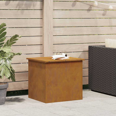 Outdoor Storage Box Steel Garden Solution Terrace Organizer Urban Style