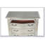 Commode Lyon G07103-CH avec finition champagne argentée, rangement généreux et détails dorés élégants pour les intérieurs modernes-1842009481