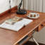 Simple and modern Solid wood study desk with Drawers-1072553986