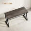 Bureau d'ordinateur de 55 pouces, bureau d'écriture industriel avec pieds en métal en forme de Z, table d'étude pour bureau à domicile, chambre à coucher, petits espaces, gris vieilli-1263411950
