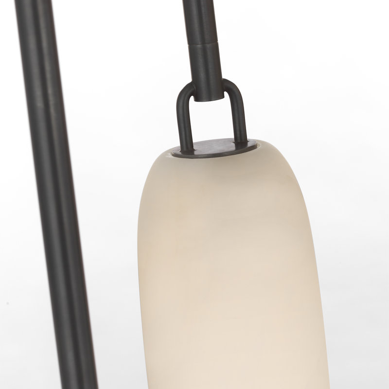 Kelly Wearstler Formosa 7-Light Pendant in Bronze with Alabaster, Bronze