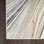 Tapis abstrait en polyester tissé à la machine Blerona gris / or / argent-2094285153