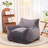 Compression 41.8“W Large Corduroy Bean Bag Chair Filled Memory Sponge-1888231725
