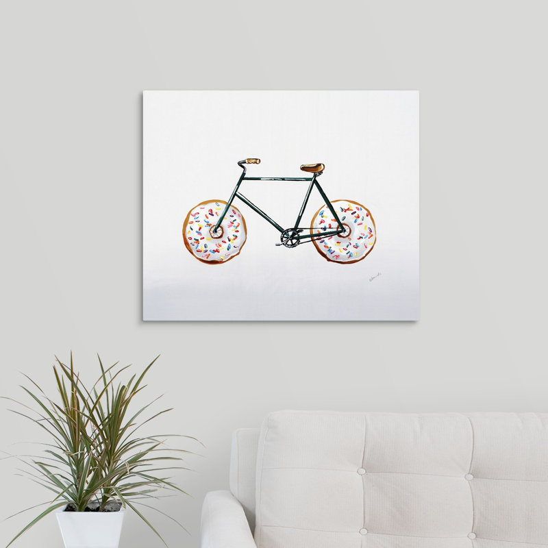 « bouée run i », peinture sur toile, Toile tendue, H 20 po x l 24 po x p 1,25 po