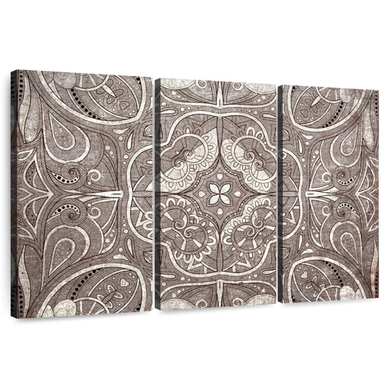Kerner Ethnic Floral Mandala, 24" H x 38" W