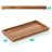 Wood Vanity Tray For Bathroom Counter And Toilet Tank - Decorative Organizer For Makeup, Perfume, Jewelry, Soap Dispenser - Farmhouse Style Catchall Tray For Kitchen And Coffee Table-2051746471