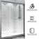 OM-SD-10005 56'' - 60'' W x 70'' H Single Added Framed Shower Door with Clear Glass
