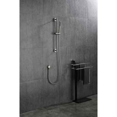 Height Adjustable Handheld Shower With 28 - Inch Slide Bar And 59 Hose, Brushed Nickel Finish, Robust Stainless Steel, Multiple Spray Patterns For Relaxation Function, Comfortable