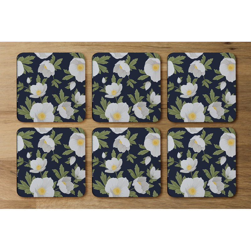 Square 6 Piece Coaster Set