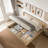 wooden platform bed frame-512729041