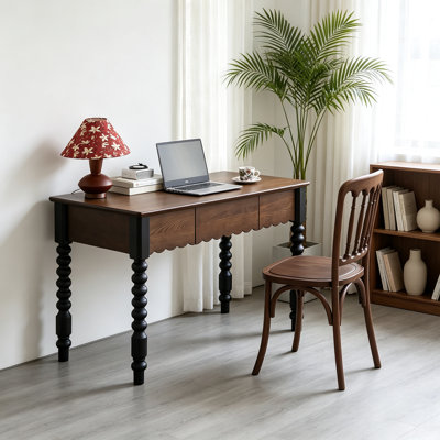 Bureau moderne et raffiné en bois massif de frêne