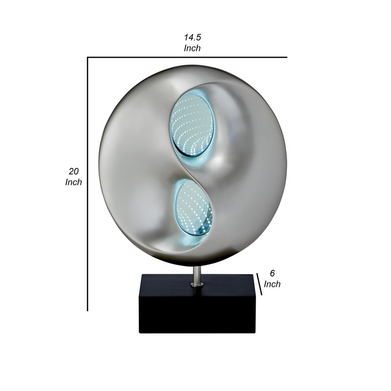 Lampe de table chromée