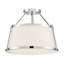 Plafonnier semi-encastré 3 lumières 15,5 po Vonnie-837547114