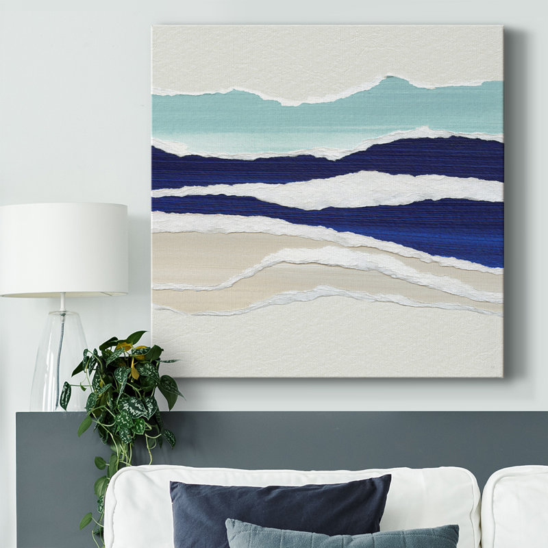 Sand and Waves II-Gallery, toile tendue, H 16 po x l 16 po