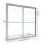 Deluxe 50'' - 52'' W x 56'' H Bypass Framed Tub Door with Pattern Glass-14170978