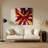 Neo Expressionism 100 Red Metal Wall Art