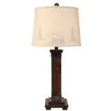Natalie Solid Wood Table Lamp